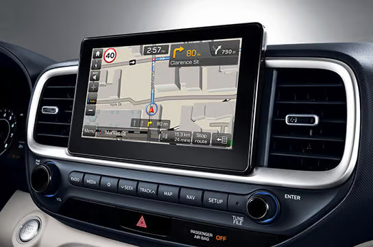 Hyundai infotainment touch screen being reset at McCarthy Hyundai of Lawrence KS