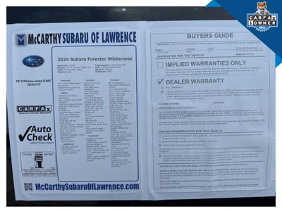 2024 Subaru Forester Wilderness