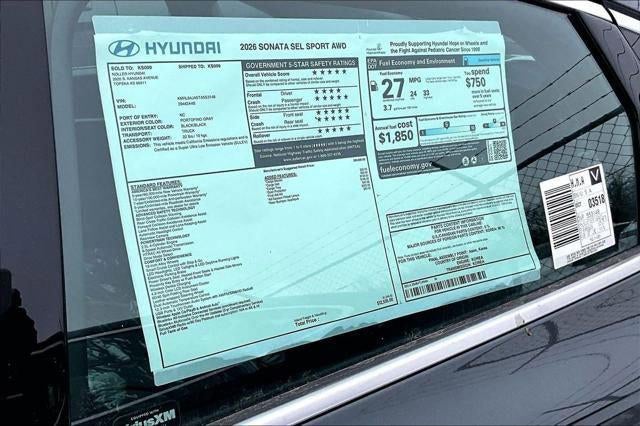2026 Hyundai SONATA SEL Sport