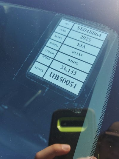 2025 Kia K4 LXS