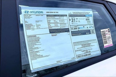 2026 Hyundai KONA SE FWD