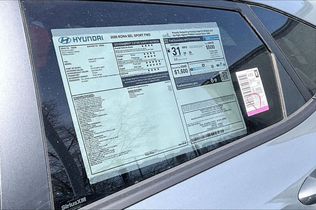 2026 Hyundai KONA SEL Sport