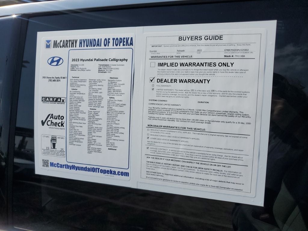 2023 Hyundai PALISADE Calligraphy