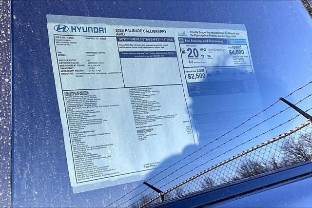 2026 Hyundai PALISADE Calligraphy