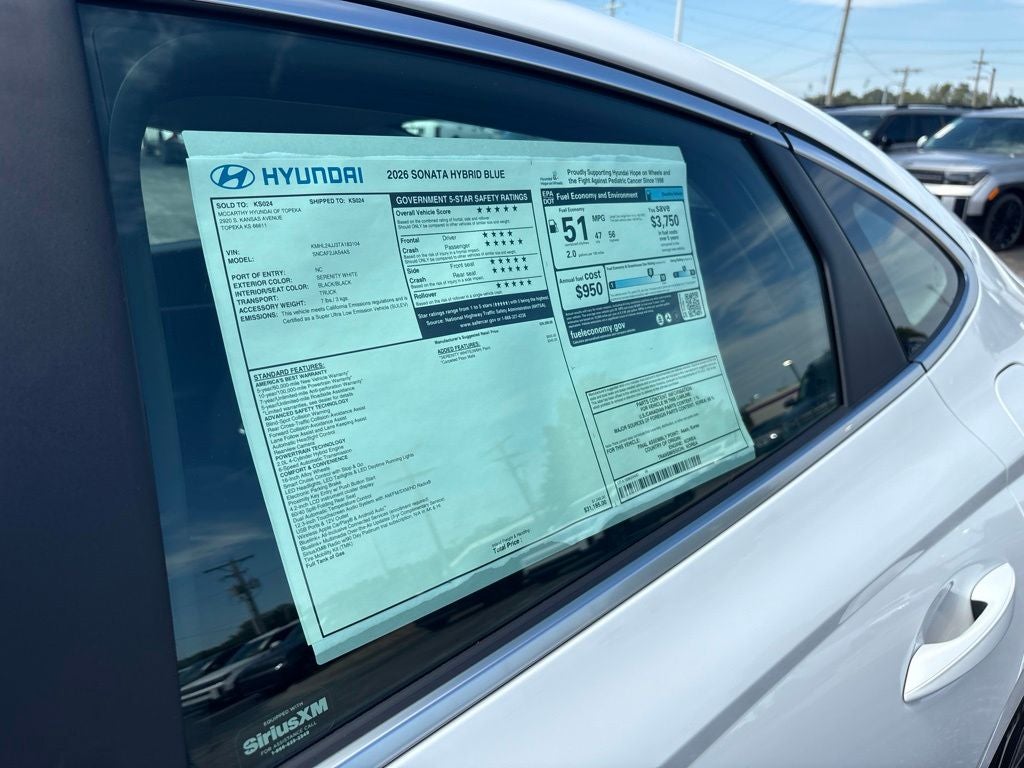 2026 Hyundai SONATA HYBRID Blue