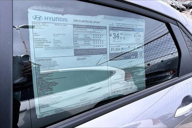 2026 Hyundai ELANTRA SEL Sport