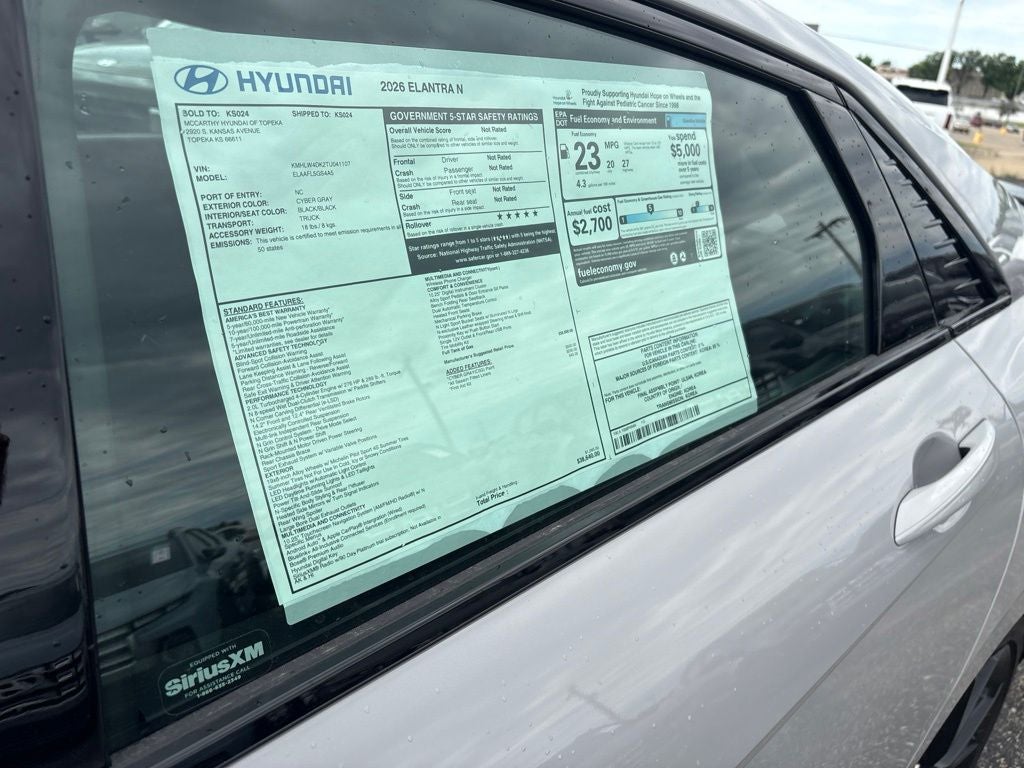 2026 Hyundai ELANTRA N Sedan