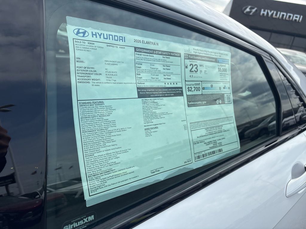 2026 Hyundai ELANTRA N Sedan