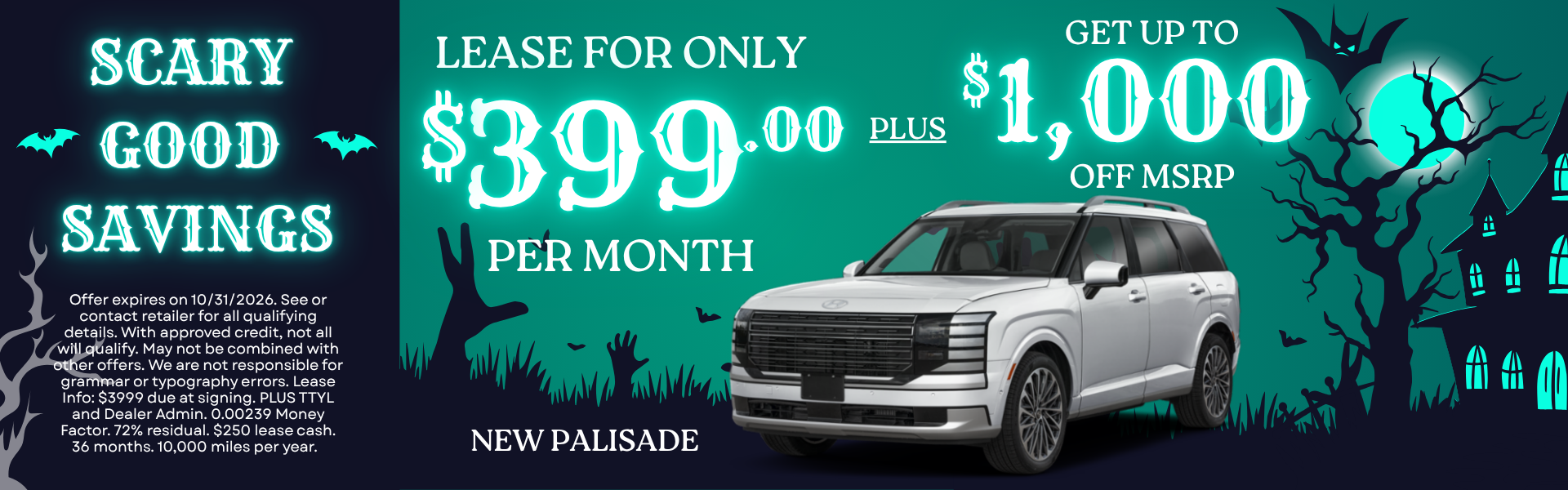 lease for only 399 per month plus get upto 1000 off MSRP