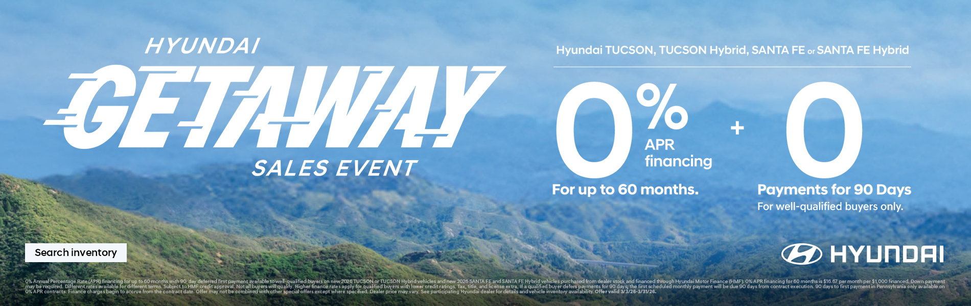 Hyundai Getaway Sales Event at McCarthy Lawrence Hyundai in Lawrence KS